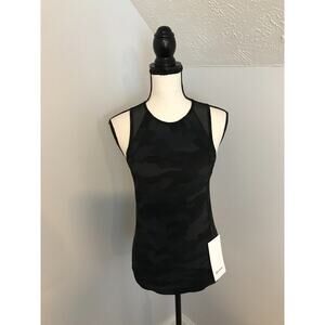 LULULEMON Sculpt Cropped Tank Heritage 365 Camo Deep Coal Multi/Black - 0 - NWT